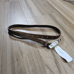 American Eagle Womens‎ Skinny Leopard Print Belt Size Small Brown Speckled